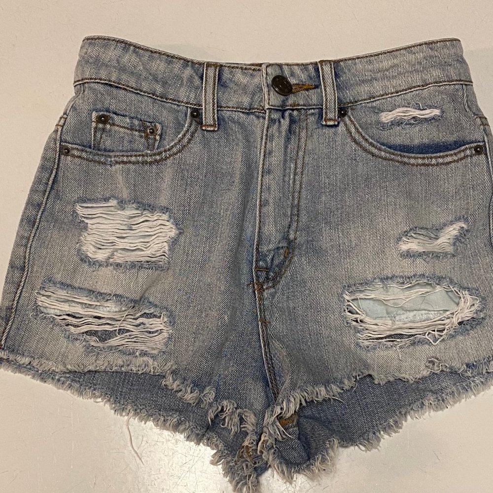 UO's Distressed Jean Shorts